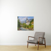 渓流景観を持つ山岳教会 タペストリー (インサイチュ(横))