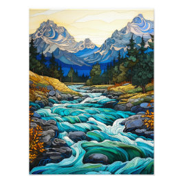 渓流 フォトプリント           