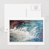 渓流，ラピッド，吉田博，ウッドカット ポストカード (正面/裏面)