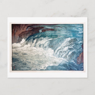 渓流，ラピッド，吉田博，ウッドカット ポストカード