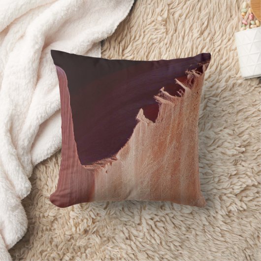 渓谷のクロスカットの正方形の南西抽象芸術の枕 クッション (ブランケット)