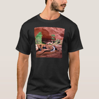 渓谷のコヨーテの渓谷Escalante Riverutah Tシャツ