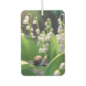 渓谷のリリーとカタツムリの携帯電話ケース カーエアーフレッシュナー (正面)