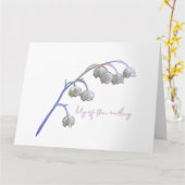 渓谷のリリー折り畳まれたグリーティングカード カード (黄色い花)