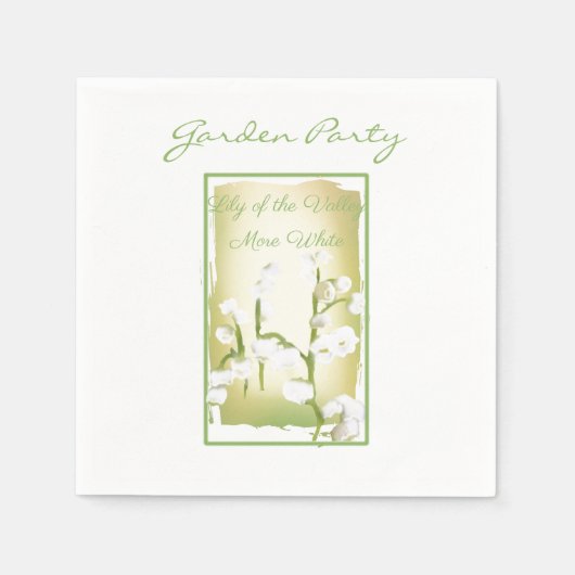渓谷のリリー水の色シードパック スタンダードカクテルナプキン (正面)
