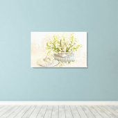 渓谷のリリー キャンバスプリント (インサイチュ (ウッドフロア))