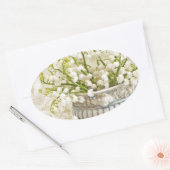 渓谷のリリー 楕円形シール (封筒)