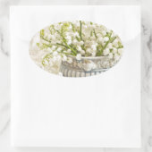 渓谷のリリー 楕円形シール (バッグ)