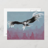 渓谷のワシ2014年 ポストカード (正面/裏面)