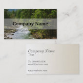 渓谷の山川，自然，風景 名刺 (正面/裏面)