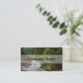 渓谷の山川，自然，風景 名刺 (スタンド正面)