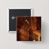 渓谷の床のtumbleweedに当る太陽光線 缶バッジ (正面&裏面)