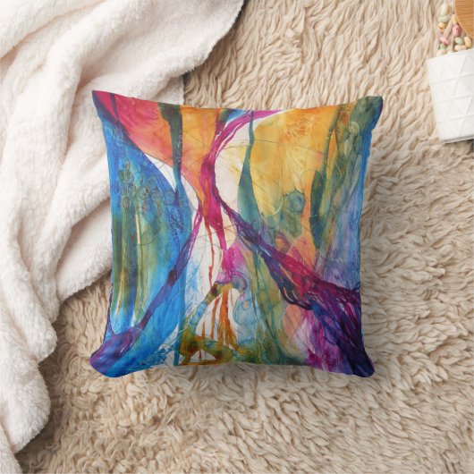 渓谷の日の出 クッション (ブランケット)