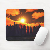渓谷の日の出 マウスパッド (マウス)