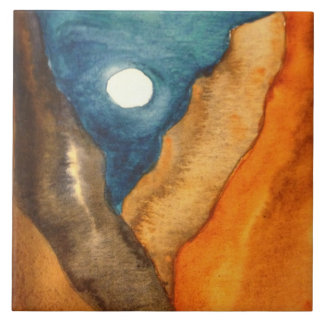 渓谷の月 タイル