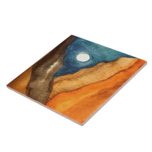 渓谷の月 タイル (側面)