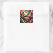 渓谷の橋4 スクエアシール (バッグ)