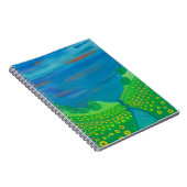 渓谷の水の色のワイルドフラワー ノートブック (右側)