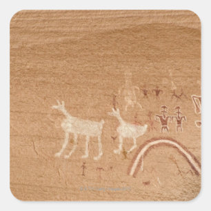 渓谷の砂岩渓谷壁の絵画図表 スクエアシール