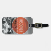 渓谷は|ニュー・ホライズンズの引用文を発見します ラゲッジタグ (正面横)