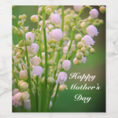 渓谷ワインラベルパーソナライズされたのユリ ワインラベル (シングルラベル)