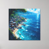 渚の夢「海岸の夢」 キャンバスプリント (正面)