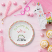 減おもしろい量フィットネスピンク ペーパープレート (パーティー)