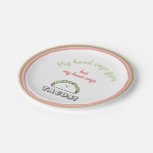 減おもしろい量フィットネスピンク ペーパープレート (アングル)