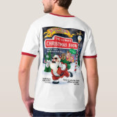 減らされたシェークスピアの会社の最終的なクリスマス Tシャツ (裏面フル)