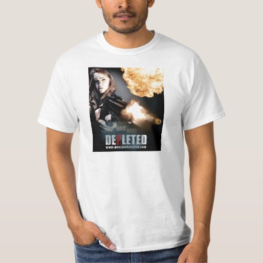 減らされた燃えるような弾丸のワイシャツの世界 Tシャツ (正面)