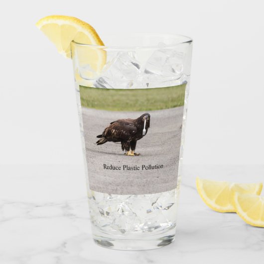 減らプラスチック汚染 タンブラーグラス (アイス正面)