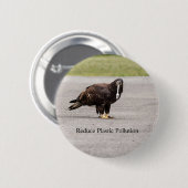 減らプラスチック汚染 缶バッジ (正面&裏面)