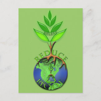 減らリサイクル ポストカード