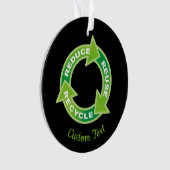 減ら再利用リサイクルオーナメント オーナメント (正面)