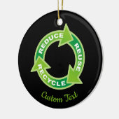 減ら再利用リサイクルセラミックオーナメント セラミックオーナメント (左)
