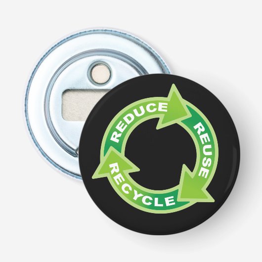 減ら再利用リサイクルボトルオープナー 栓抜き (正面)