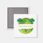 減ら再利用リサイクルリピート生態学的 マグネット (正面/裏面)