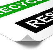 減ら再利用リサイクルレジスト ポスター (角)