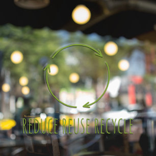 減ら再利用リサイクル健康食品  エコグリーンウィン ウィンドウサイン