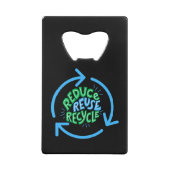 減ら再利用リサイクル環境 クレジットカード栓抜き (裏面)