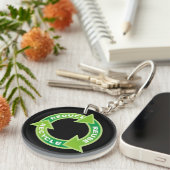 減ら再利用リサイクル キーホルダー (正面右)