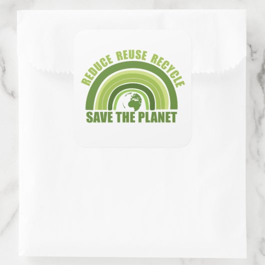 減ら再利用リサイクル スクエアシール (バッグ)