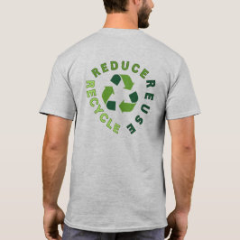 "減ら再利用リサイクル"地球の日 Tシャツ