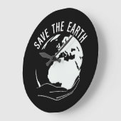 減ら再利用救リサイクル ラージ壁時計 (傾斜)