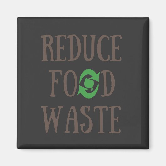 減ら食品廃棄物 マグネット (正面)