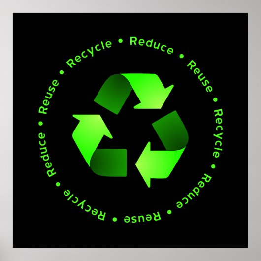 減ら、再利用、リサイクルポスター ポスター (正面)