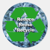 減ら,再利用,リサイクル ラウンドシール (正面)