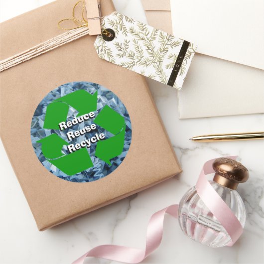 減ら,再利用,リサイクル ラウンドシール (ギフト)