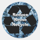 減ら,再利用,リサイクル ラウンドシール (正面)