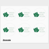 減ら,再利用,リサイクル ラウンドシール (シート)